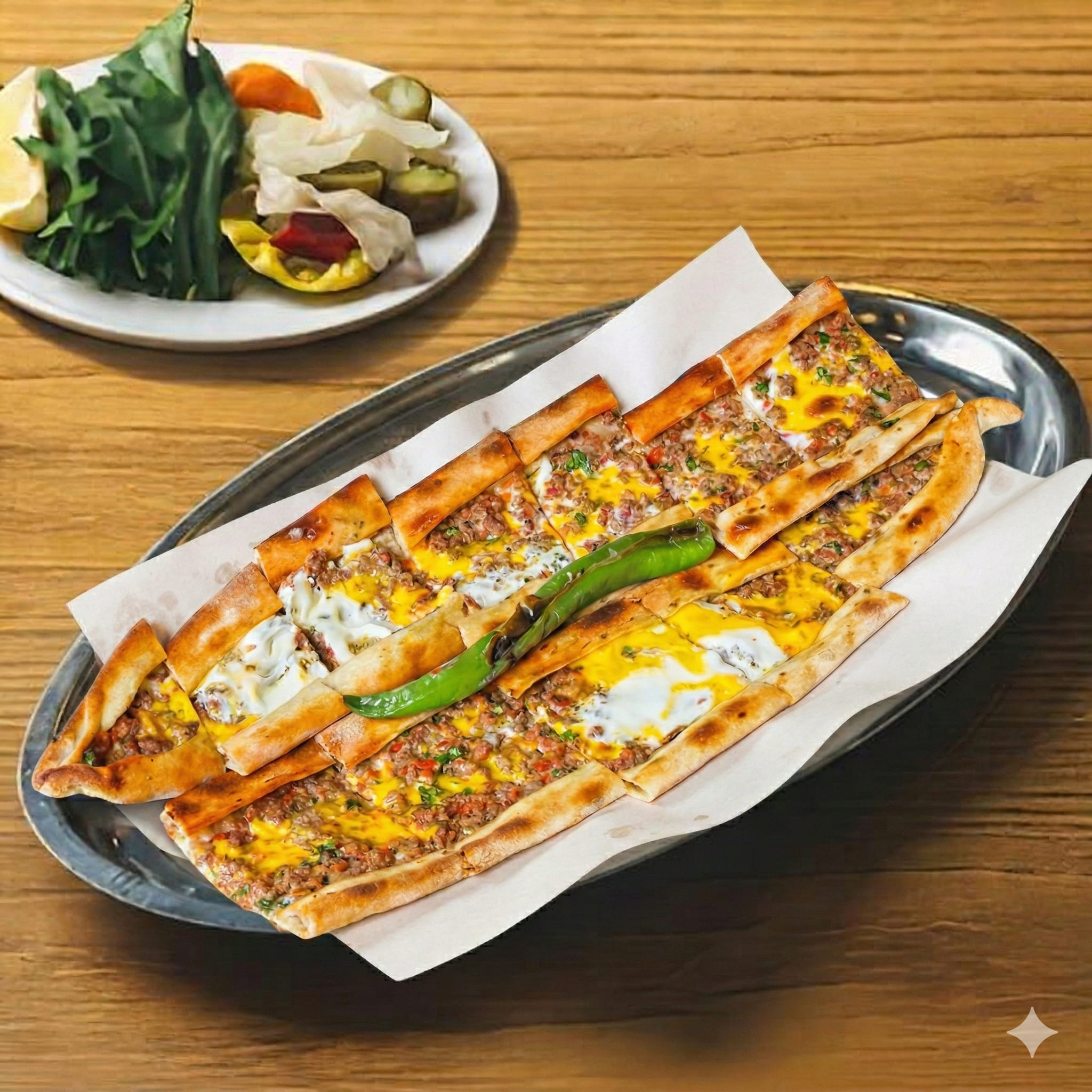 Kıymalı Yumurtalı Pide