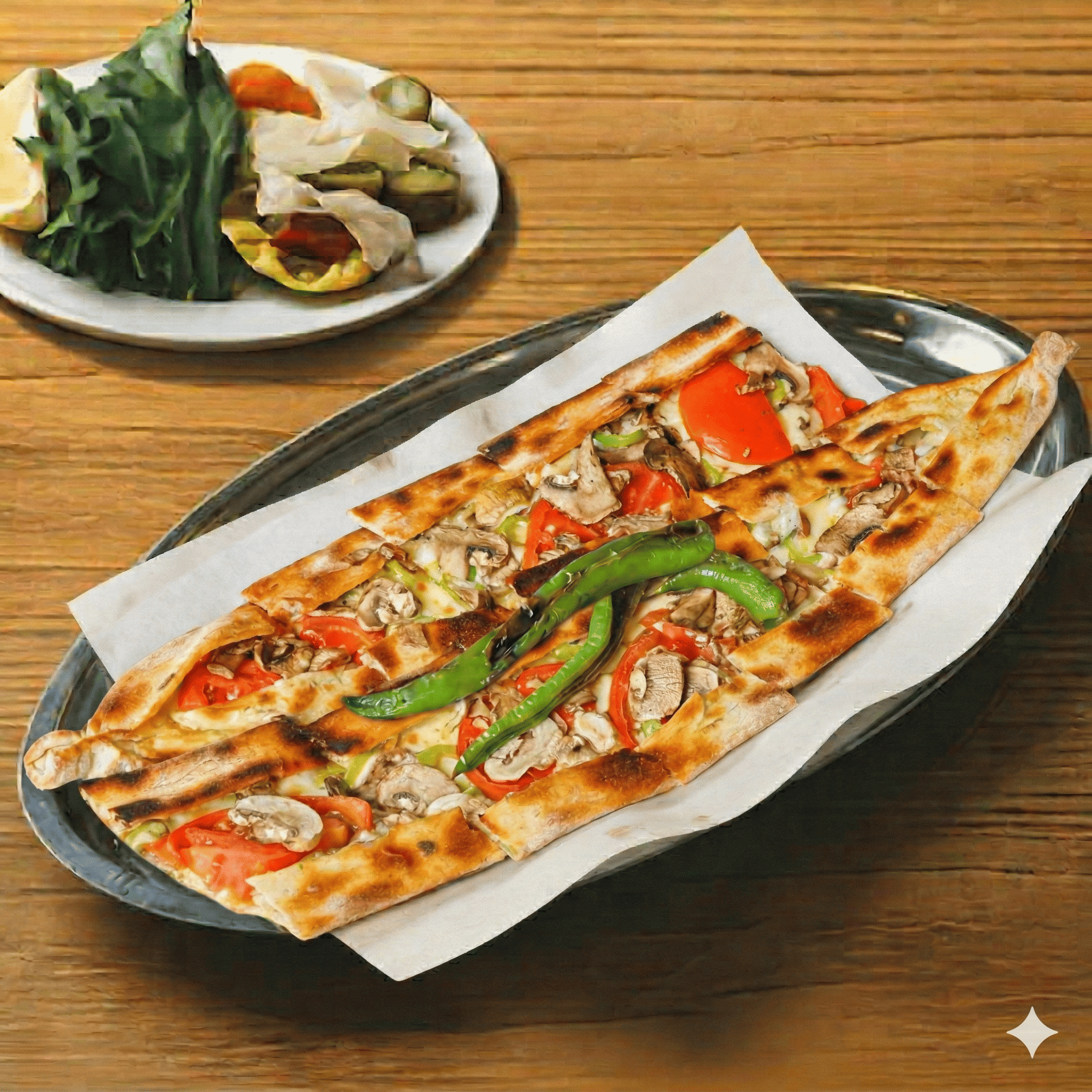 Mantarlı Kolot Peynirli / Sebzeli Pide